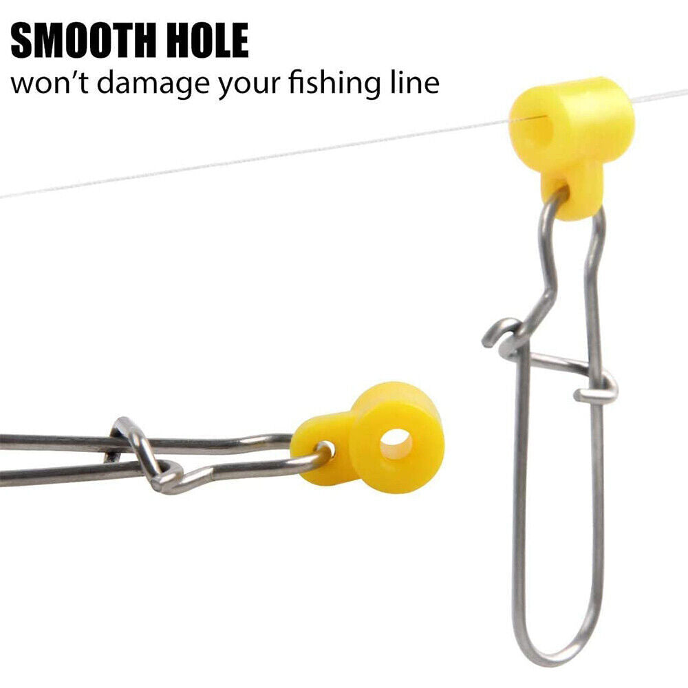 Heavy Duty Stainless Steel Fishing Sinker Slider for Braided Line - 200PCS