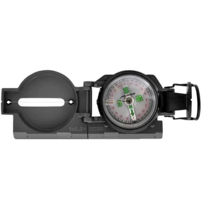 Military-Style Lensatic Compass for Hiking and Camping Navigation