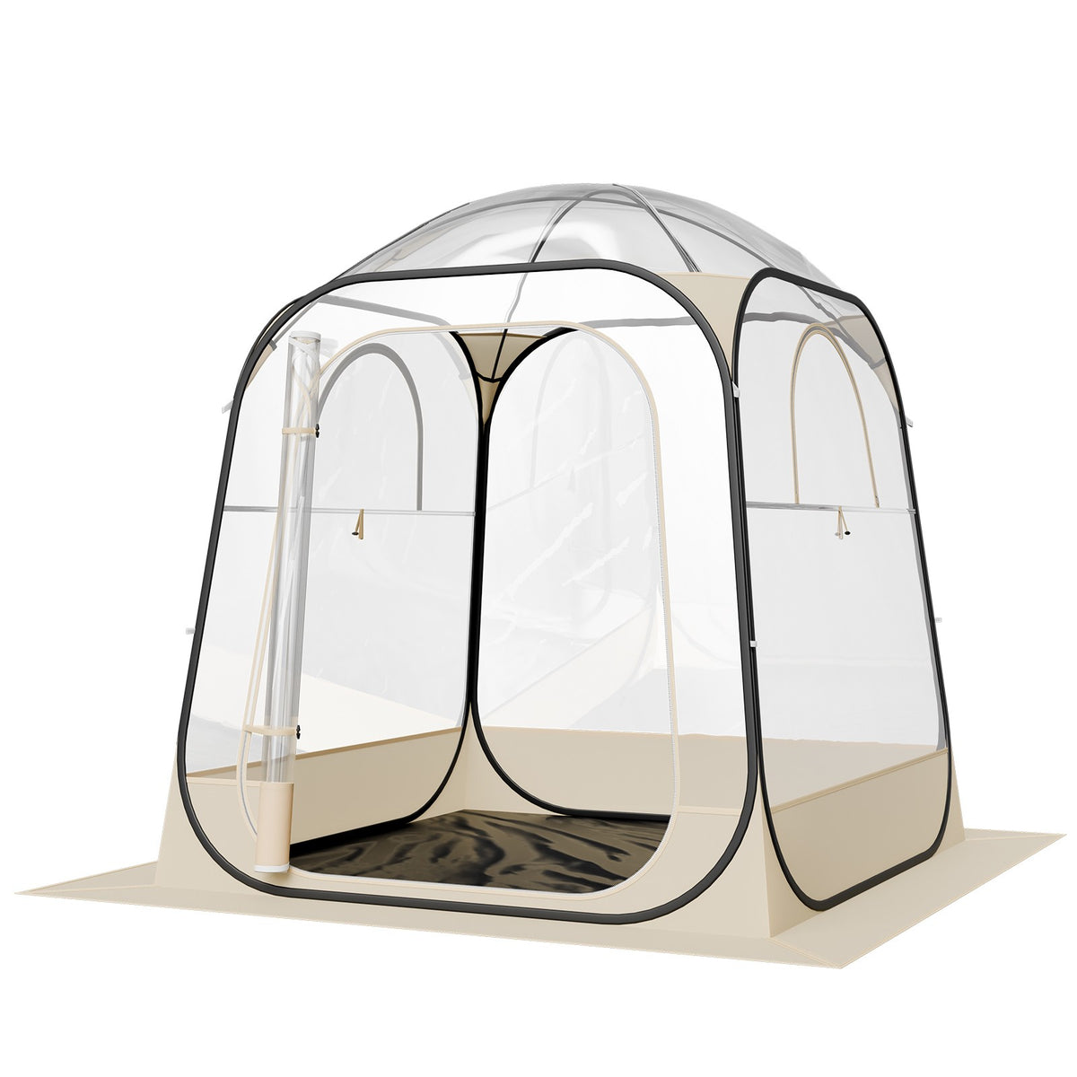 Portable Pop-Up Sports Tent 63x63in Waterproof Outdoor Shelter