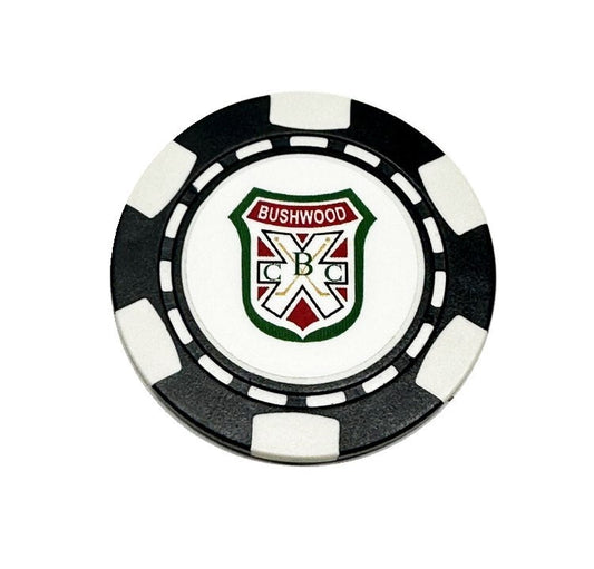 Golf Ball Marker Poker Chip with Magnetic Stickers - Weatherproof & Double-Sided