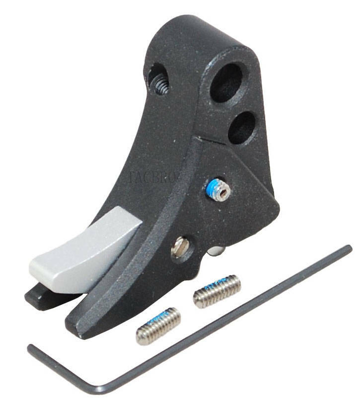 Anodized Aluminum Trigger Shoe with Safety for Gen 1-3 - Multiple Colors
