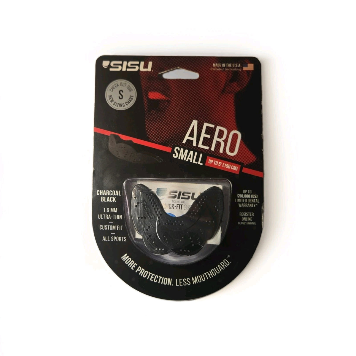 Youth Mouthguard - Slim 1.6mm Charcoal Black for Sports & Boxing