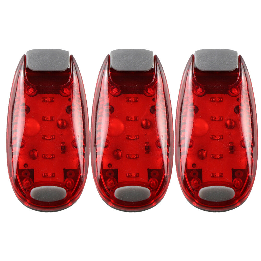 LED Safety Clip-On Lights for Cycling, Running, Dog Walking - Multiple Colors