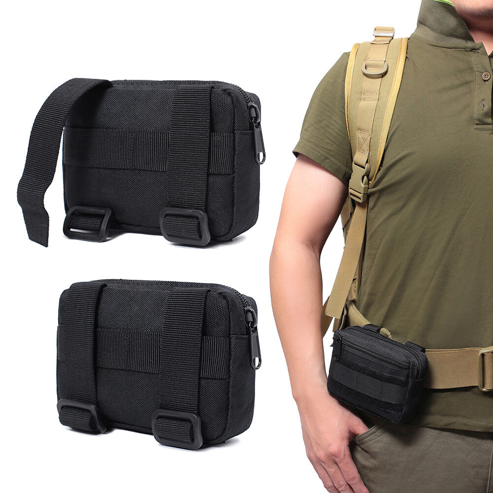 Multi-Purpose Tactical Molle Waist Pouch Belt Bag for Outdoor & EDC Activities