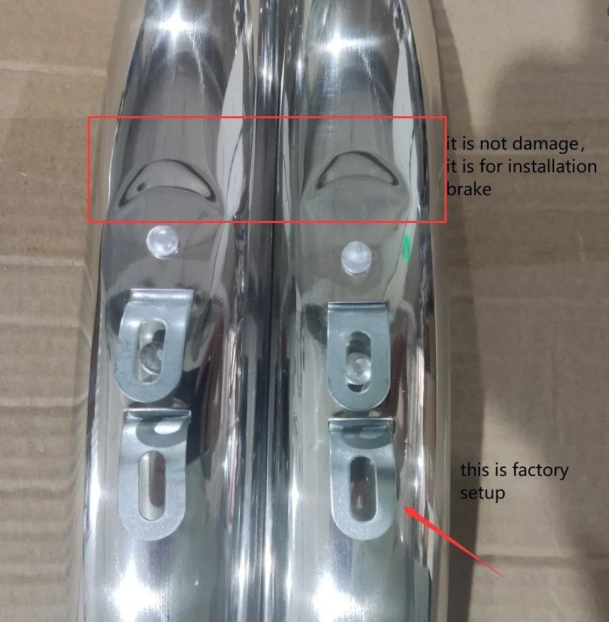 Stainless Steel Bike Fenders Set for 700C Road Bikes - Mudguard Protection