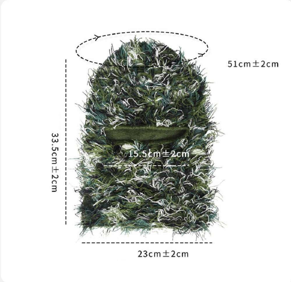 Distressed Full Face Ski Mask Balaclava for Winter Sports and Cosplay
