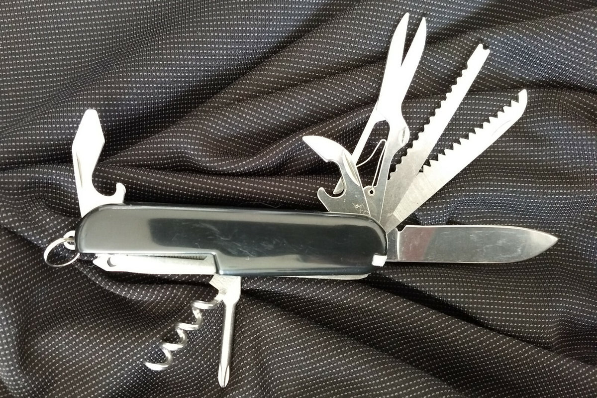 Multi Tool Pocket Knife with 13 Functions for Camping, Hiking & Outdoors
