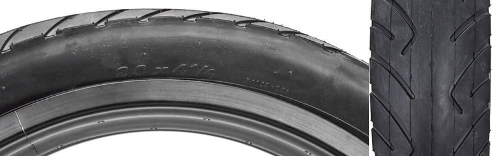 20x4 1/4 Inch Bicycle Tire - Wide Cruiser Black Tire for Schwinn & E-Bikes