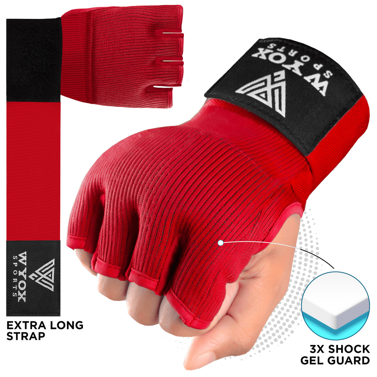 Kids Boxing Gloves & Gel Hand Wraps Set for Martial Arts Training
