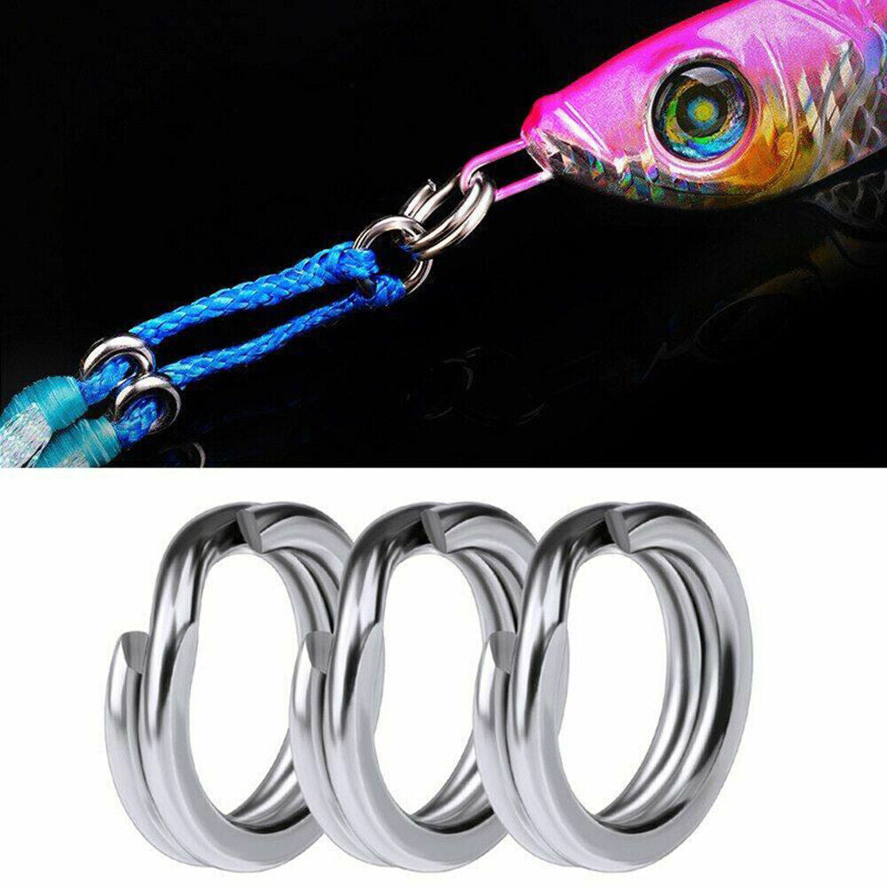 Heavy Duty Stainless Steel Fishing Split Rings for Saltwater Big Game Tackle