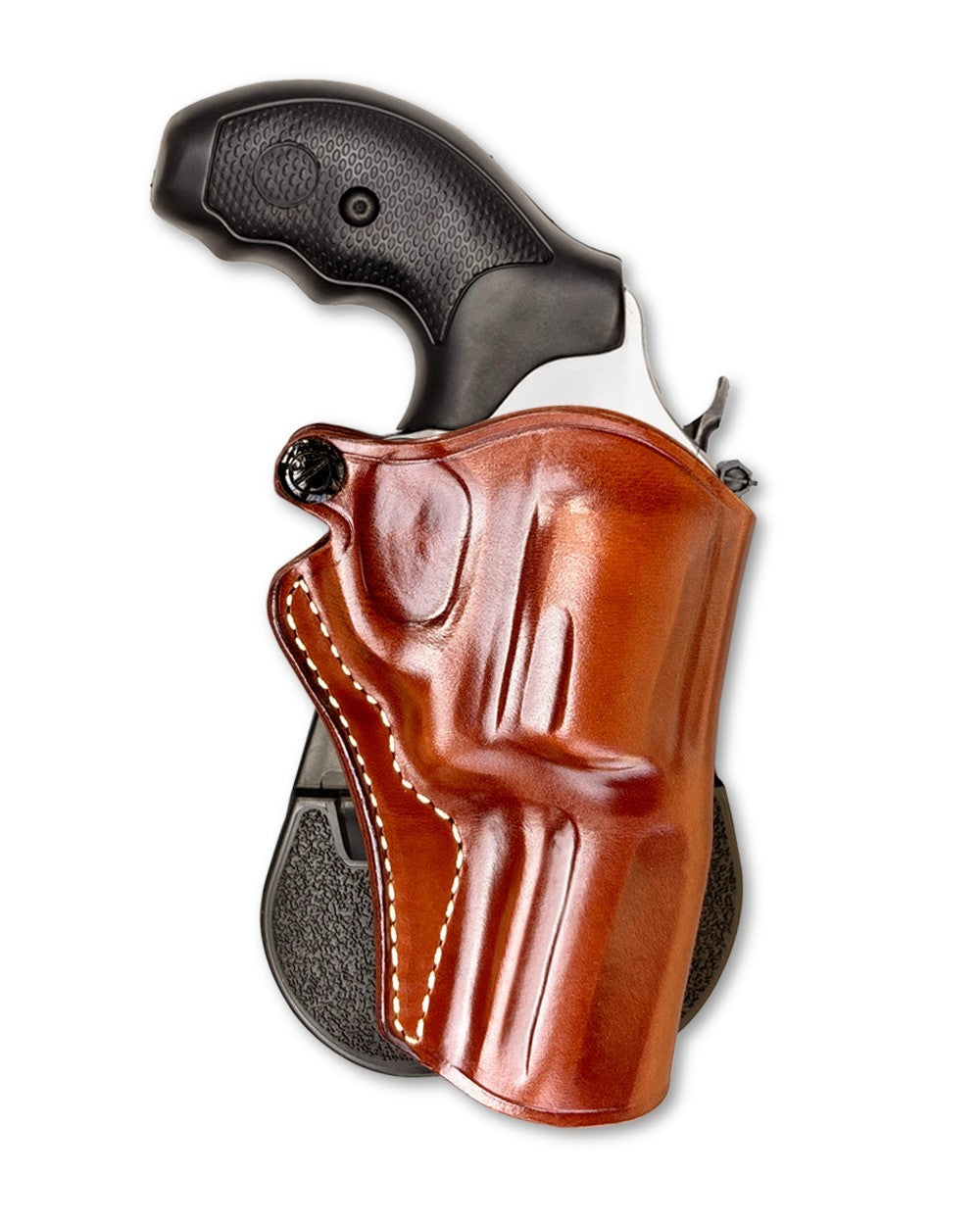 Leather Paddle Holster for Smith & Wesson Model 60 357 Magnum 3-Inch Barrel