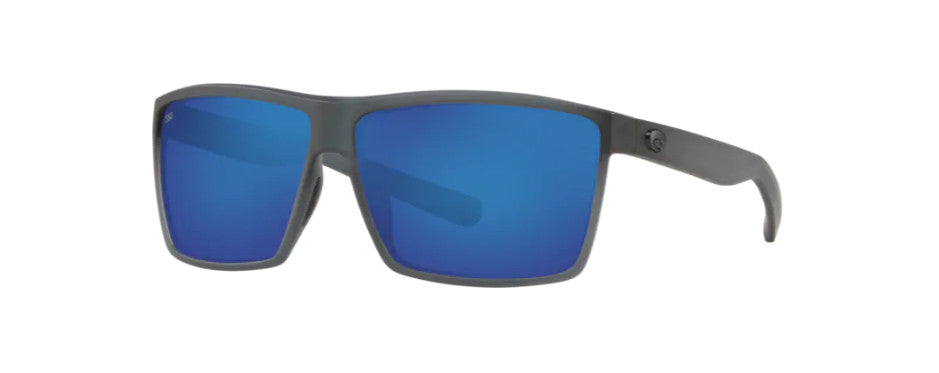Costa Del Mar Rincon Smoke Crystal Frame with Blue 580P Polarized Lens - Oversized Sunglasses for Big Heads