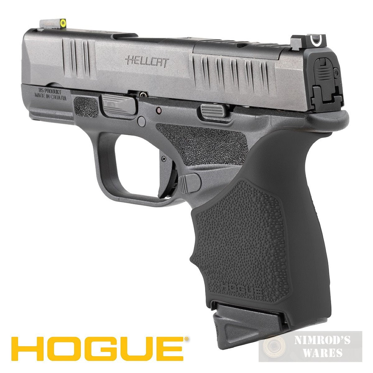 Hogue Beavertail Grip Sleeve for Springfield Hellcat Black - Recoil Cushion