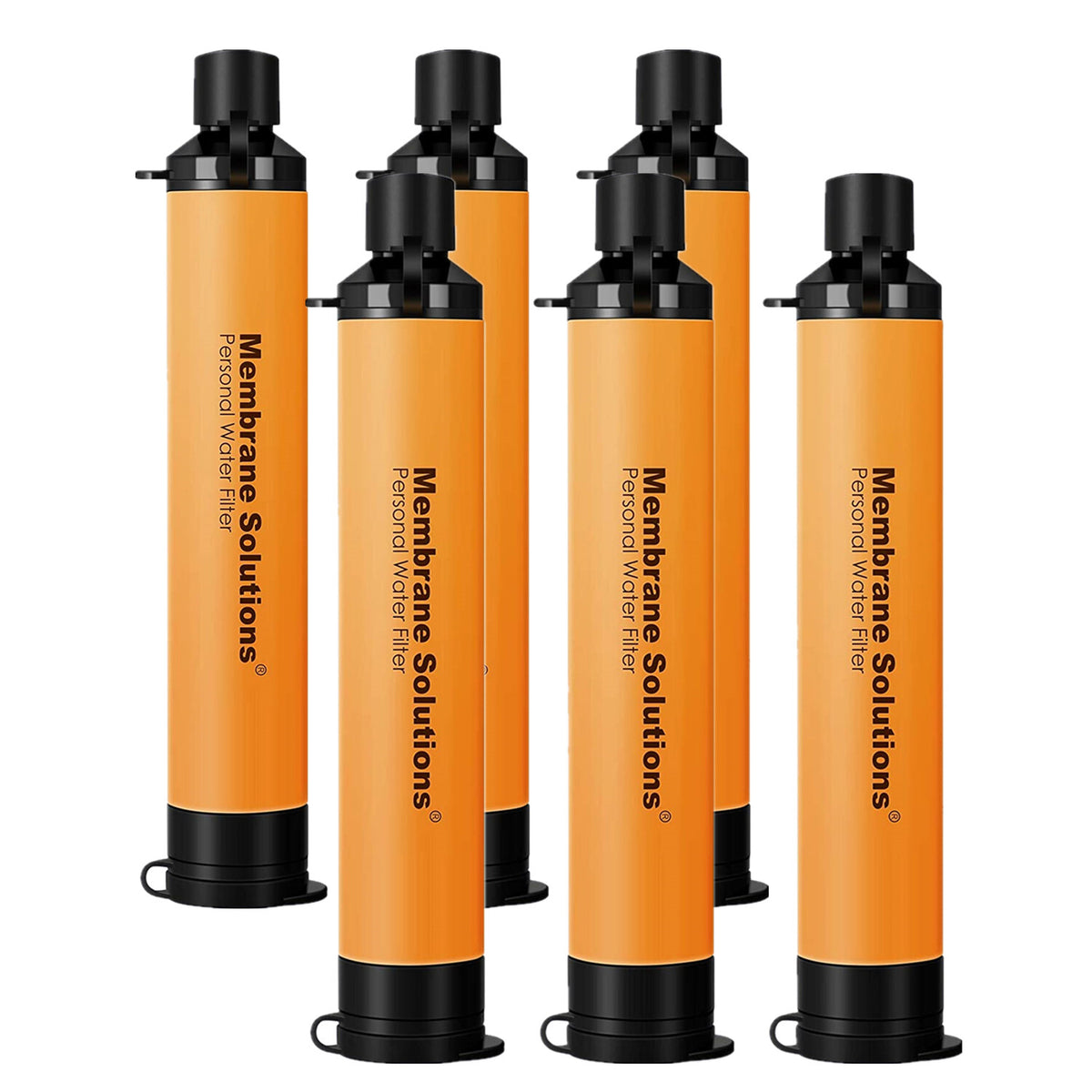 Personal Water Filter Straw with Collapsible Pouch for Emergency Survival