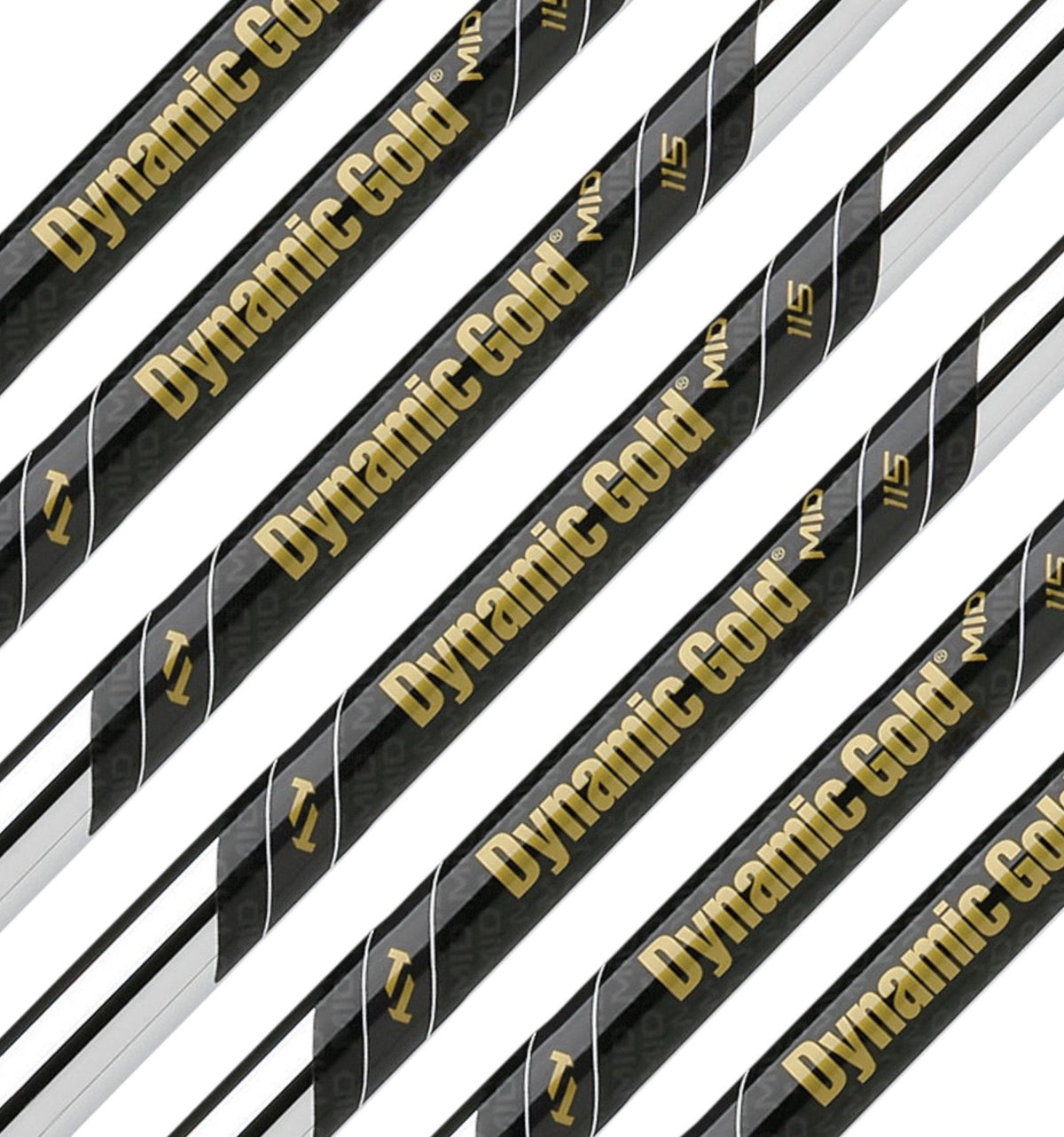 Golf Iron Shaft Set - Dynamic Gold 115 Mid Flex .355 Taper Tip