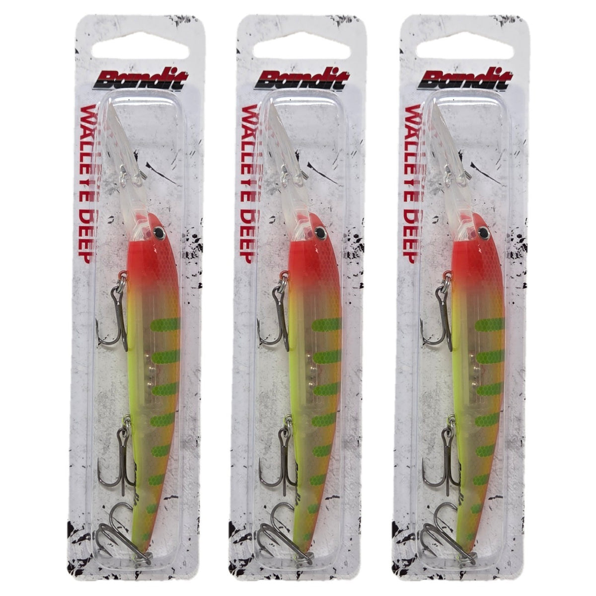 Deep Diving Trolling Crankbait - Peacock Color, 4.75in 5/8oz for Walleye & Predator Fish