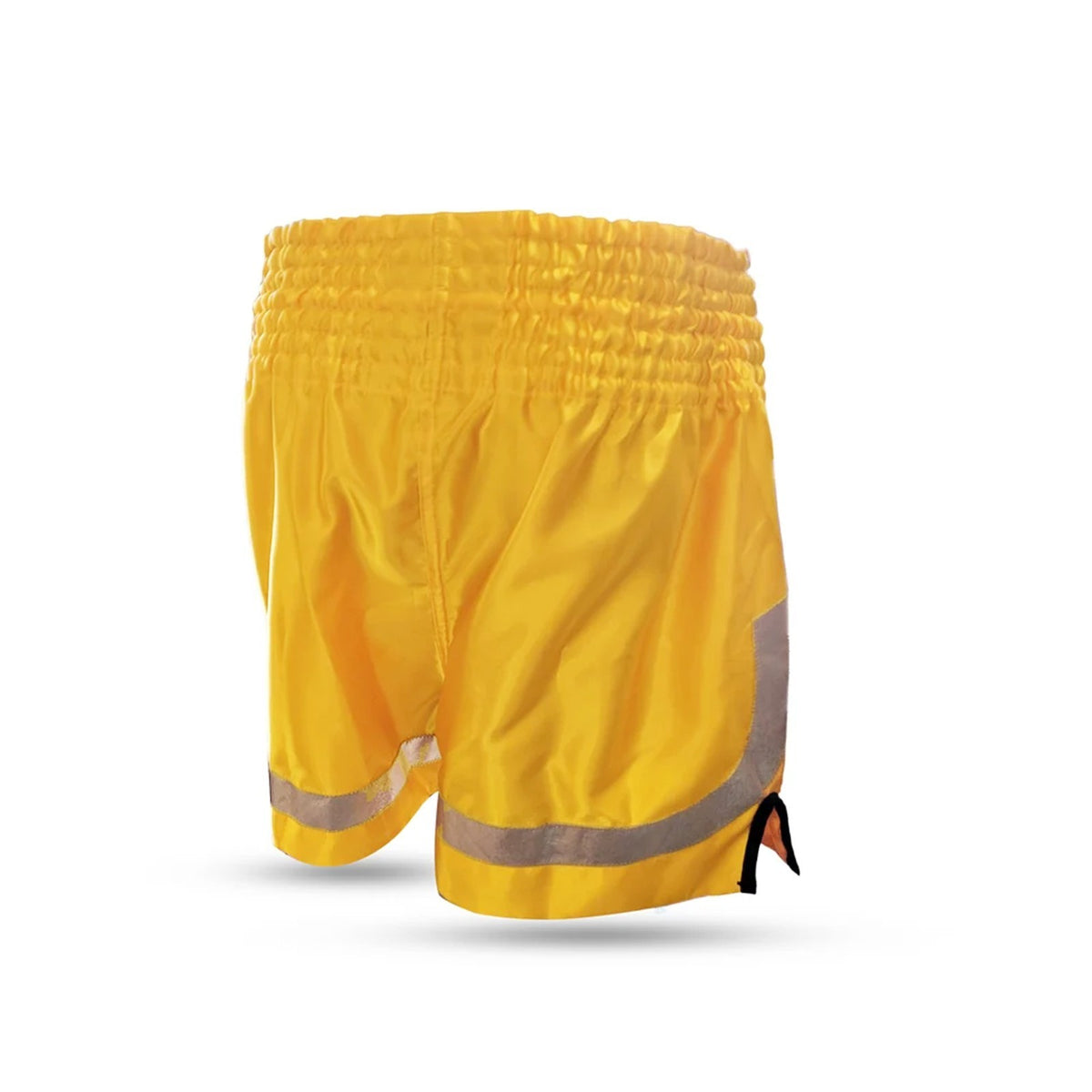 Muay Thai Shorts Adult Yellow Gold Satin MMA Kickboxing Fight Shorts
