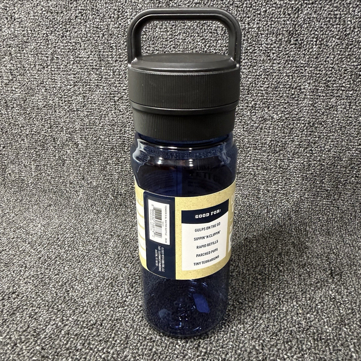 Yeti Yonder 20oz Water Bottle with Blue Cap Lightweight Hydration