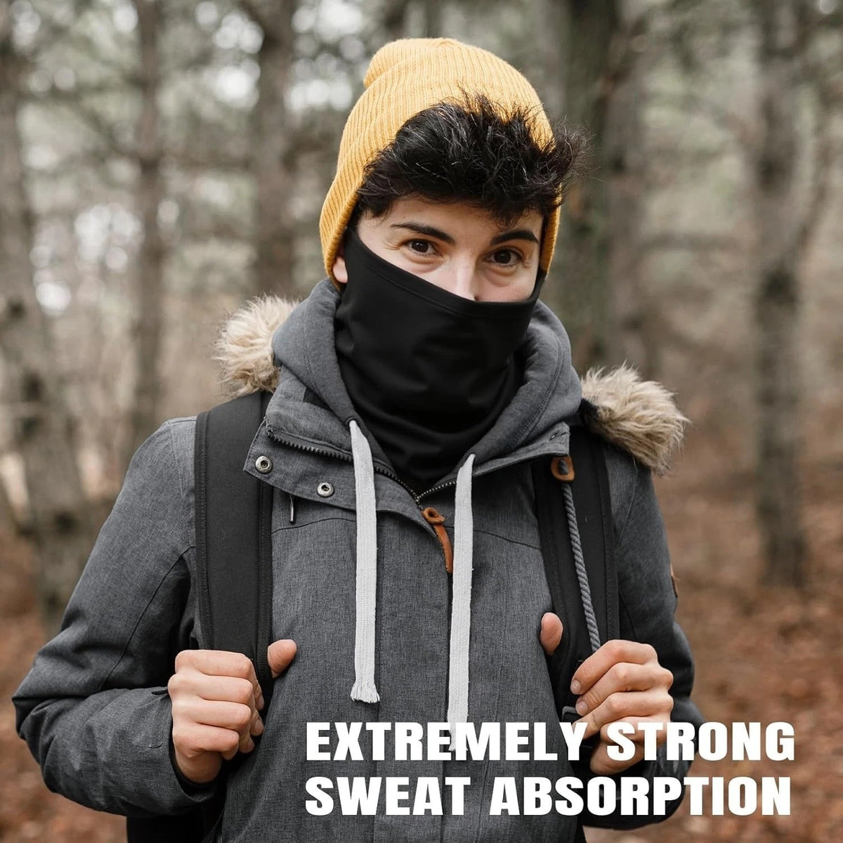 UV Protection Cooling Neck Gaiter Face Mask Scarf with Ear Loop