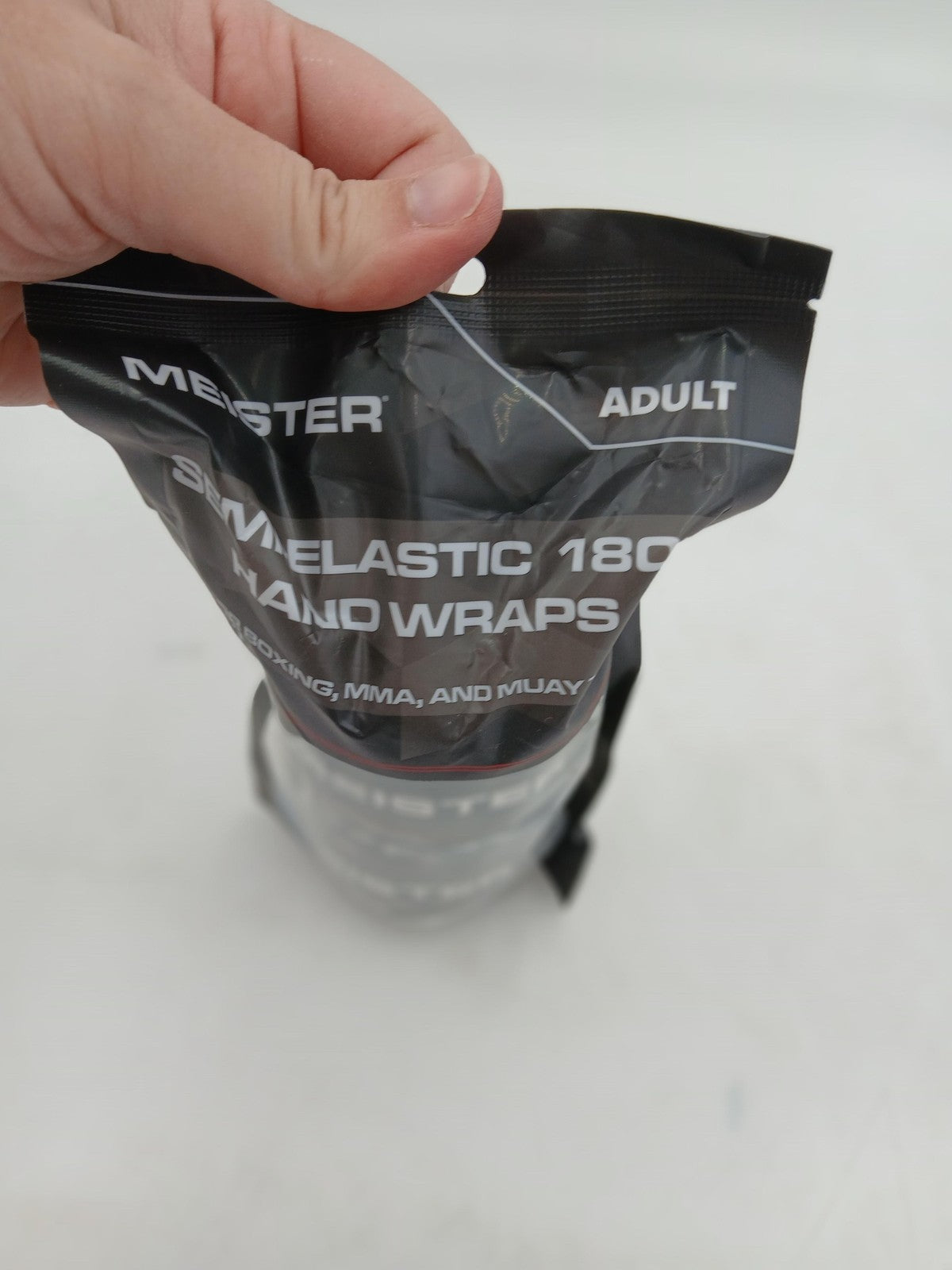 Boxing Hand Wraps 180 Inch Zebra Stripes White Adult Large MMA Training Gear