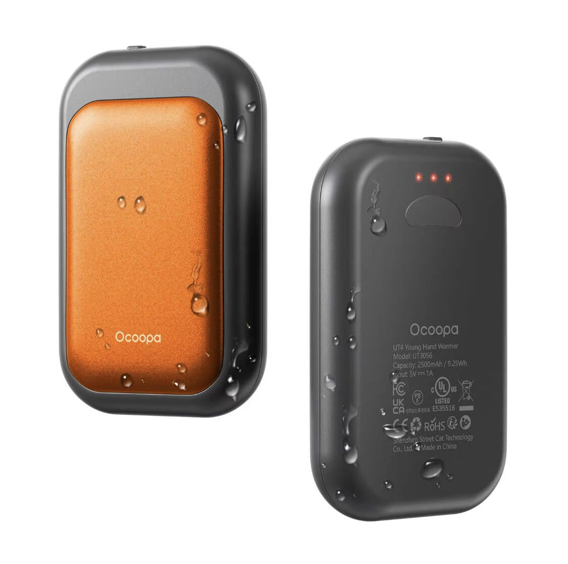 Rechargeable Magnetic Hand Warmers - Slim Pocketable Heater with 5000mAh Power Bank
