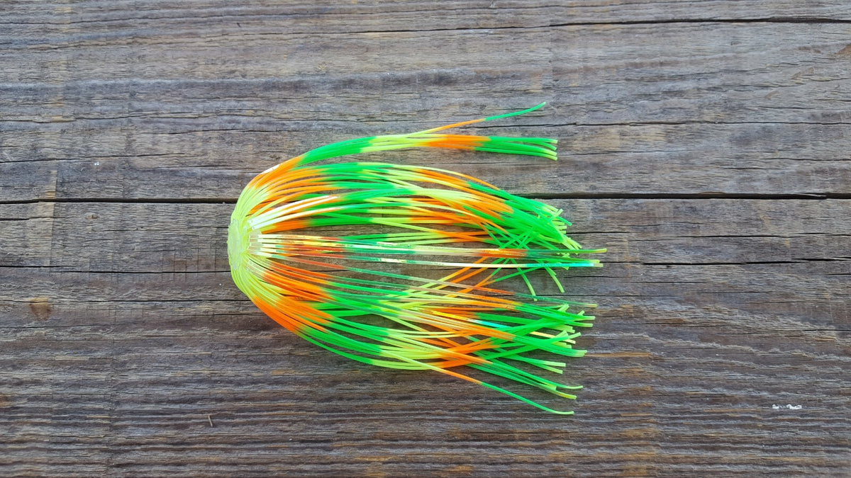 10 Pack Silicone Fishing Skirts 4 Inch for Jigs and Buzzbaits - Multiple Colors