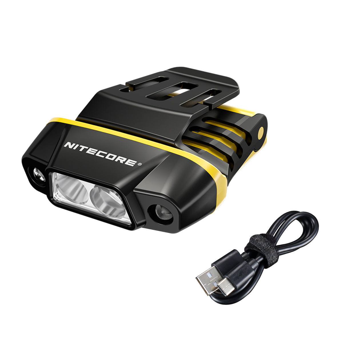 LED Clip-On Cap Light with Motion Sensor, 150 Lumens, USB-C Rechargeable