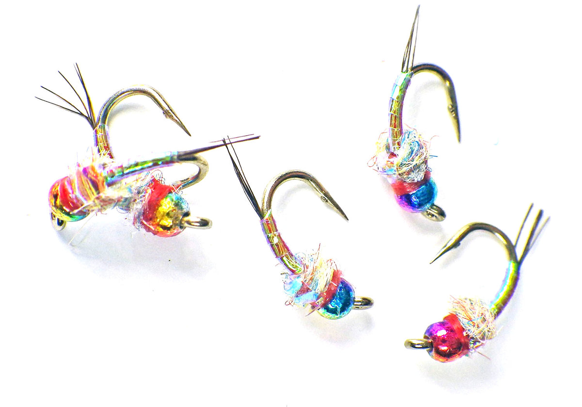 Rainbow Warrior Tungsten Nymphs - Premium Trout Fly Fishing Flies Assortment
