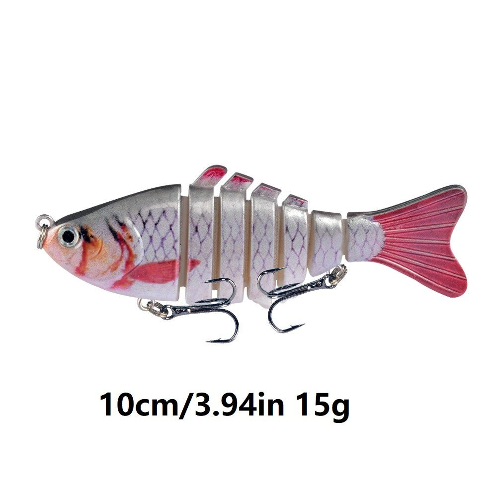 5pcs Jointed Plastic Fishing Lures 10cm 15g Artificial Baits Hard Tackle