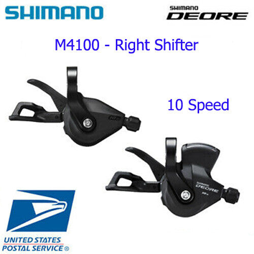 Shimano Deore SL-M4100 10-Speed Bicycle Shifter - Right Side, Rapidfire Plus