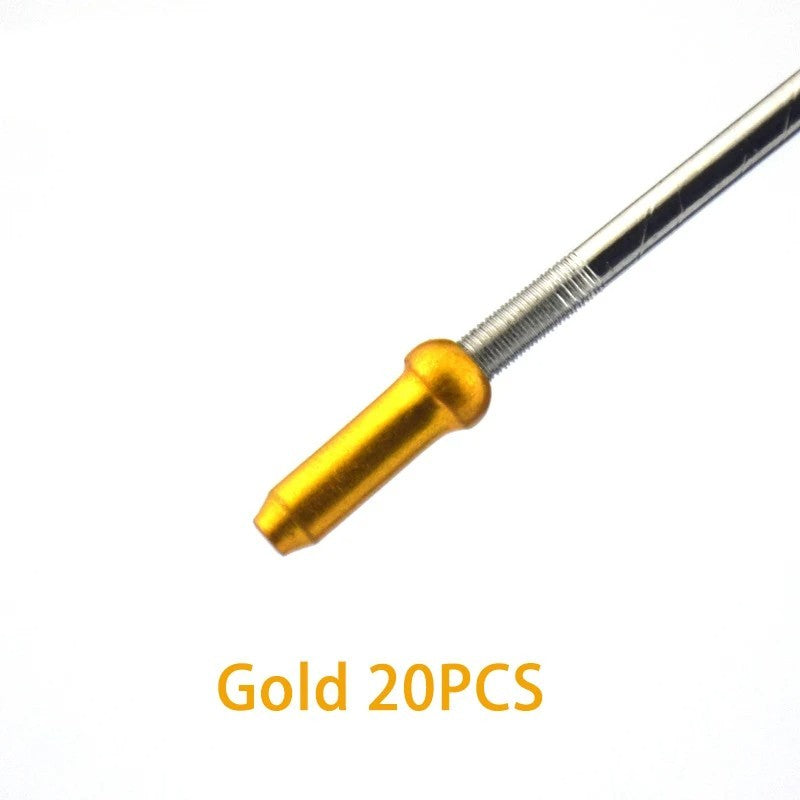 50pcs Bicycle Cable End Caps Aluminum Crimp Tips for Brake & Shift Cables