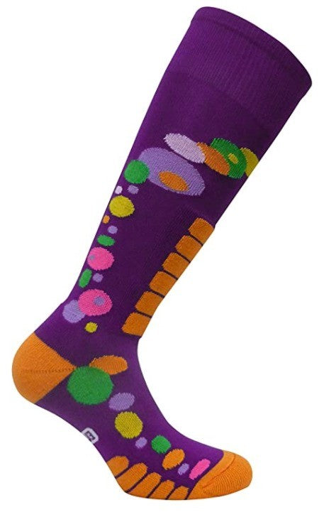 Women's Silver Ski Socks Large 10-12 - Performance Winter Sports Gear