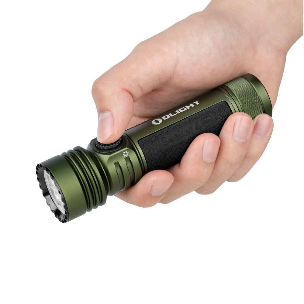 High Power LED Flashlight 4600 Lumens with OD Green Finish and Holster