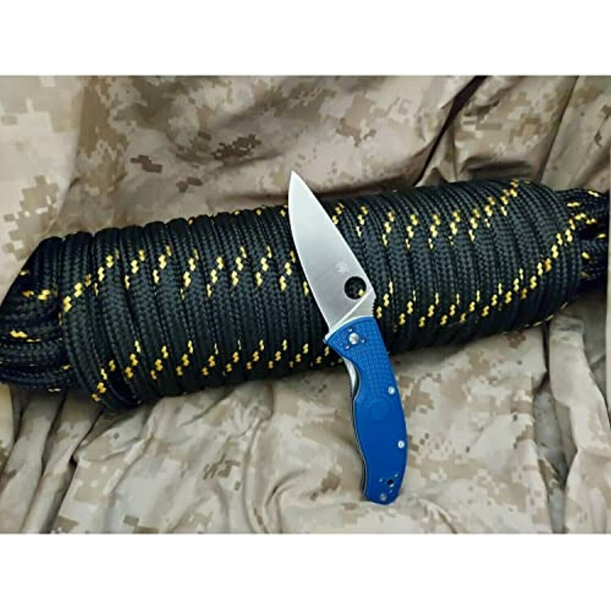 Spyderco Tenacious Folding Knife CPM S35VN Steel Blade, Blue FRN Handle