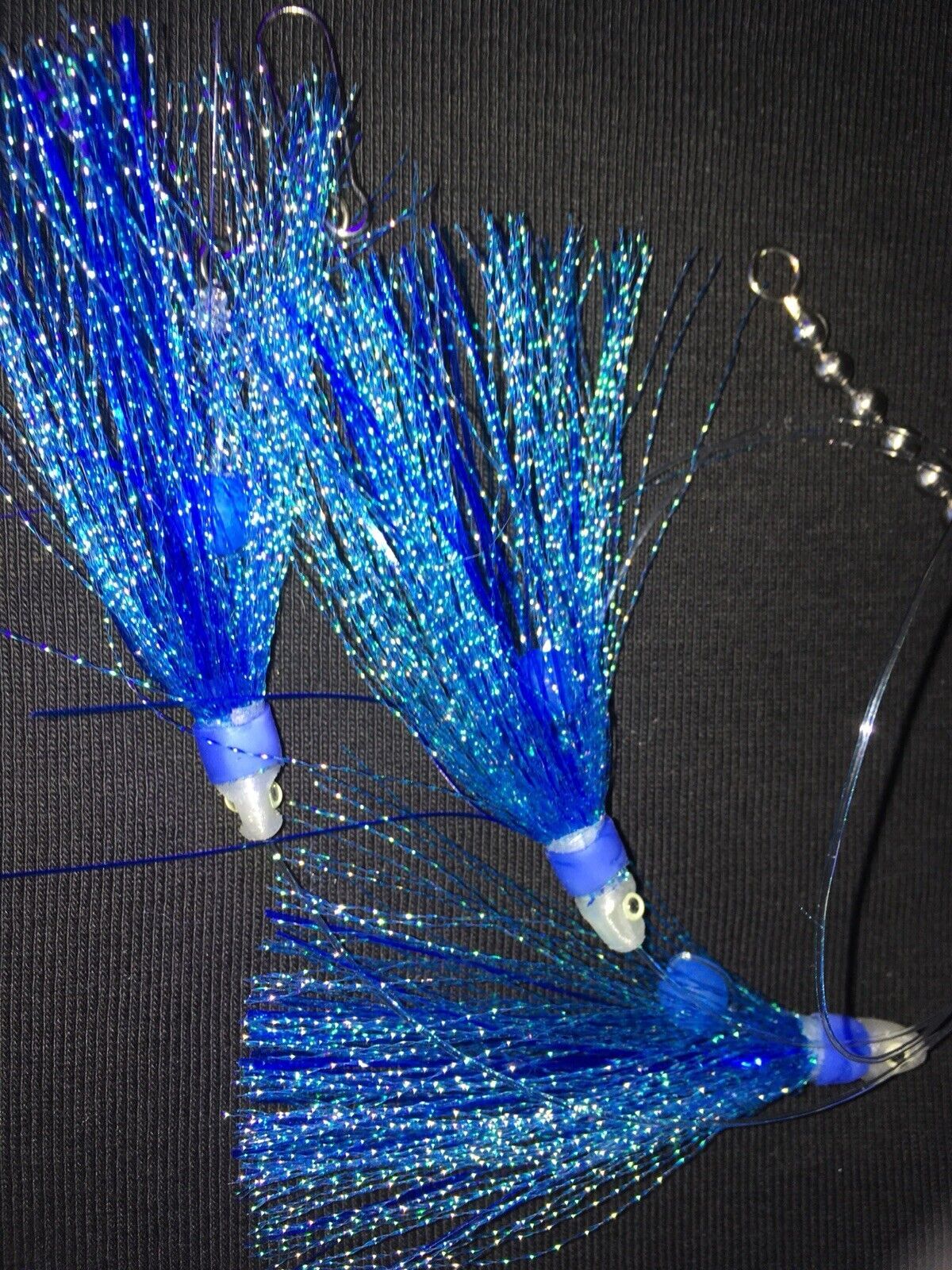 Salmon Trolling Rig Kit with Flash Bulb Flies and Interchangeable Teasers
