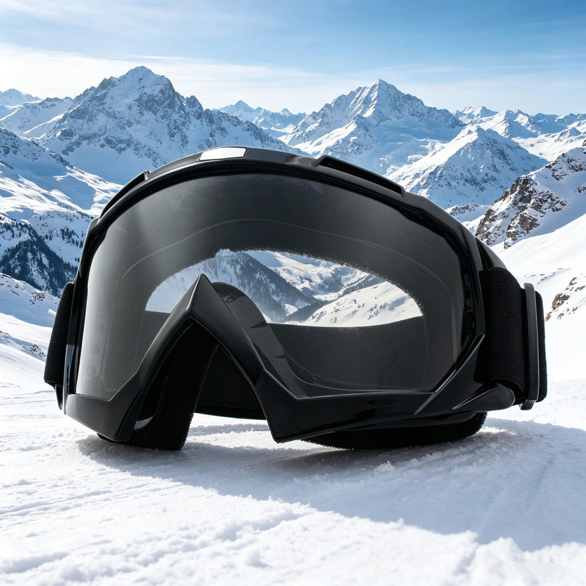 Motorcycle Goggles Fit Over Glasses Anti-Fog Shatterproof Clear UV400