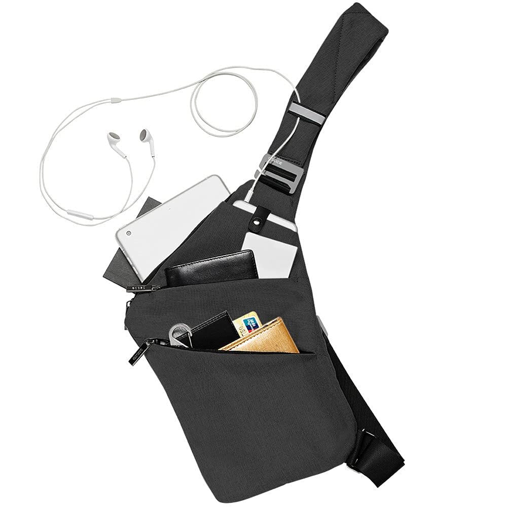 Lightweight Anti-Theft Crossbody Sling Bag for Women Men - Water-Resistant