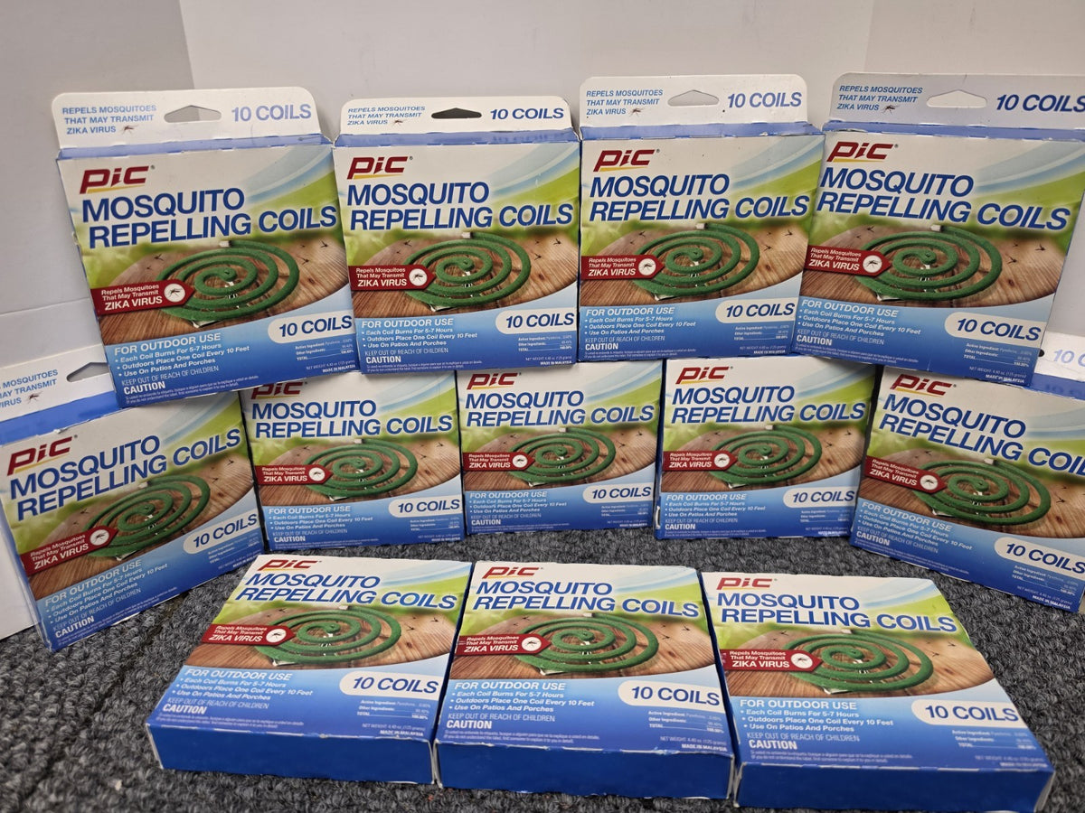 12 Pack Mosquito Repelling Coils - 10 Coils per Box, Total 120 Coils