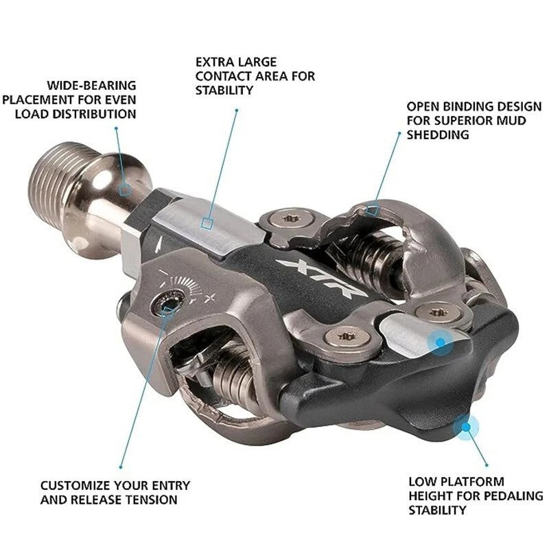 Shimano XTR PD-M9100 SPD Clipless Mountain Bike Pedals with SH51 Cleats