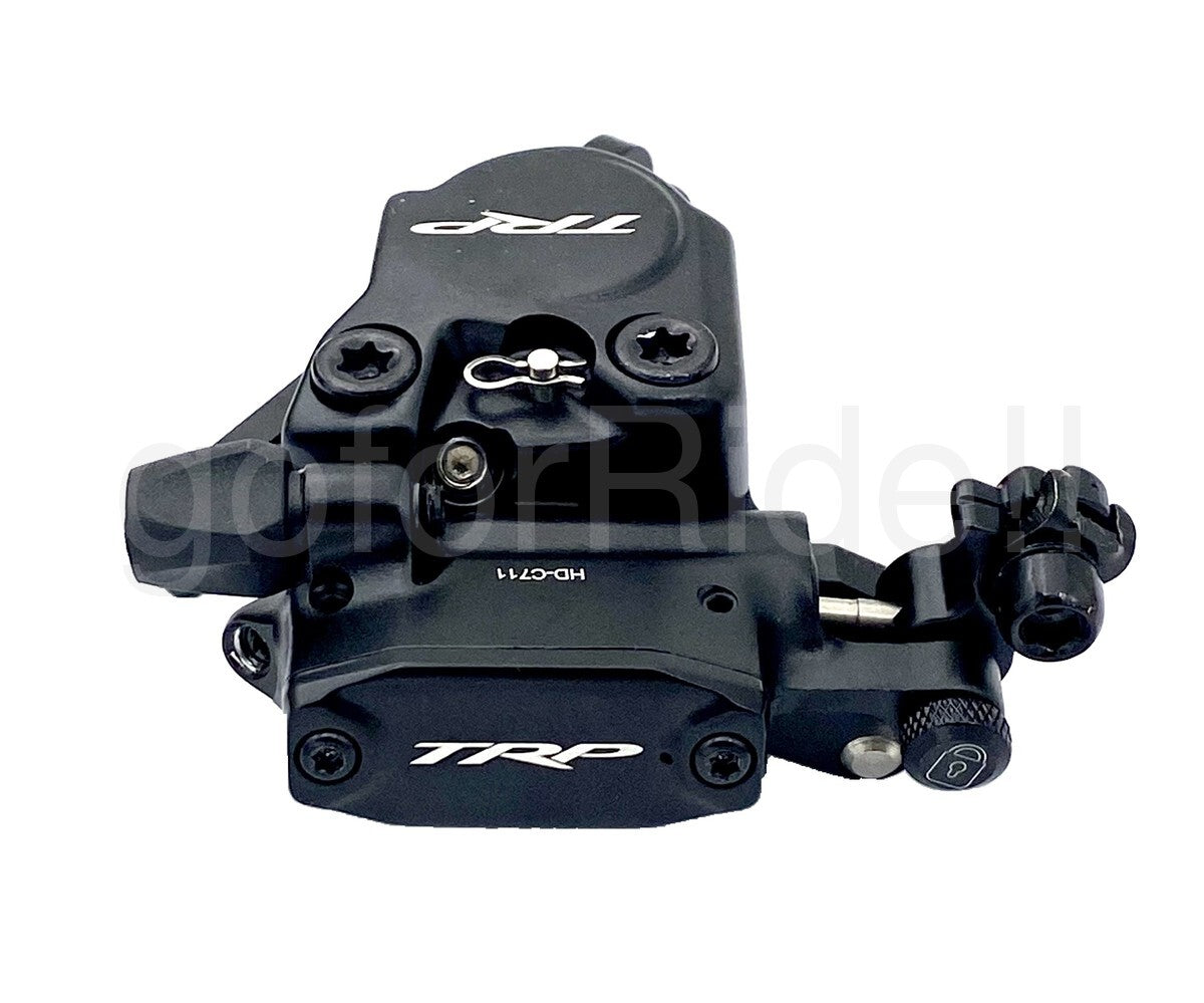 Hydraulic Disc Brake Calipers 160mm Flat Mount Front & Rear Black