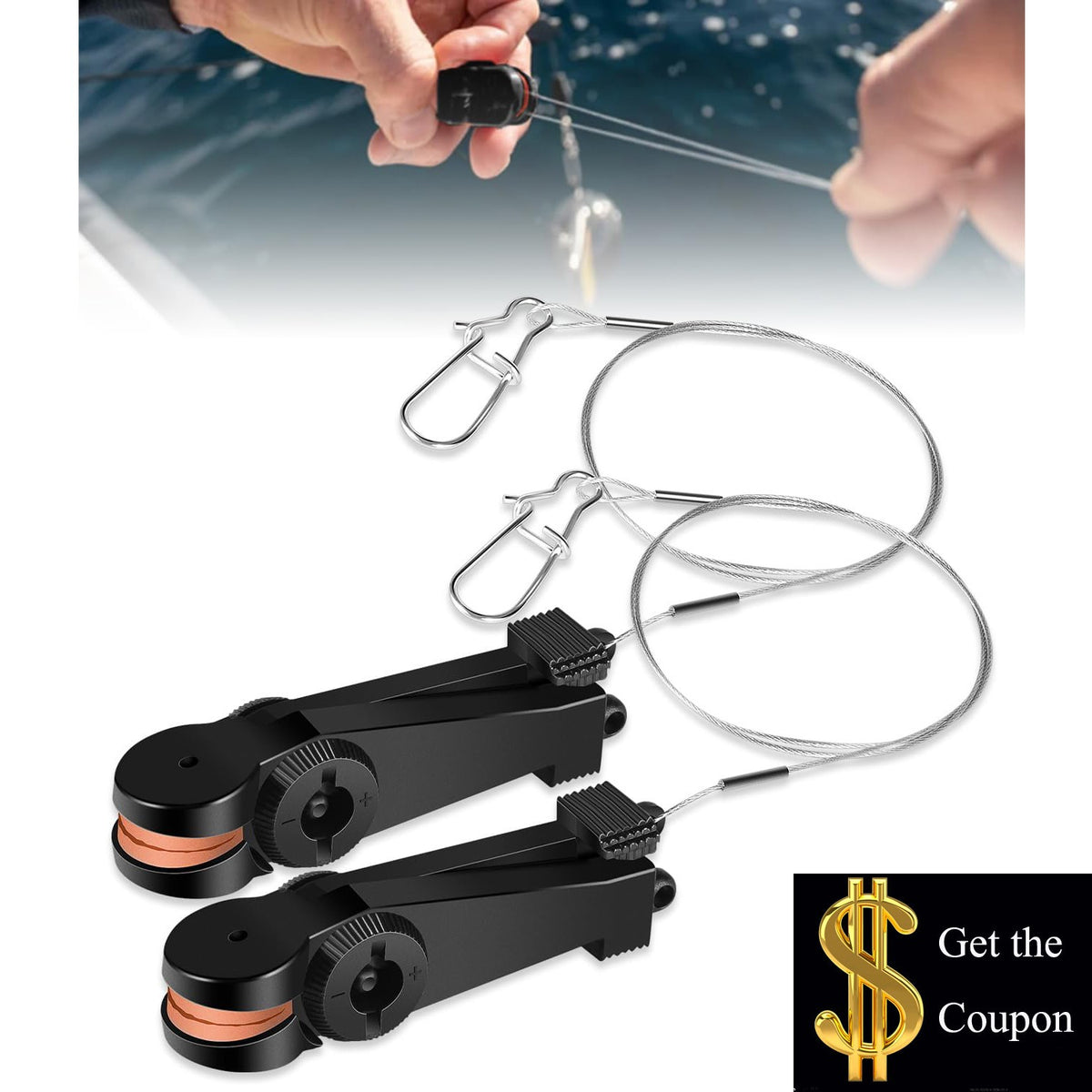 Universal Line Release for Fishing Downriggers - Adjustable Tension 2-22 lbs - 2 Pack