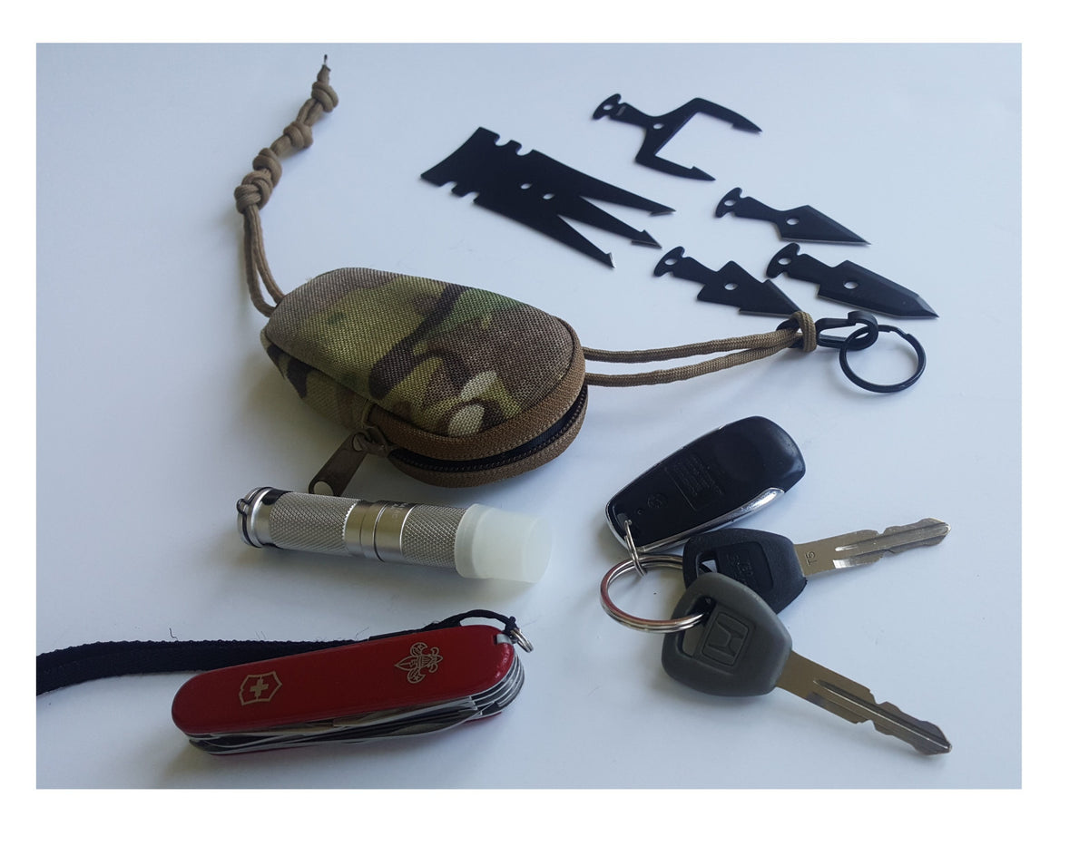 Milspec Monkey MSM Lanyard Zippered Key Coin Pouch Carrier Multiple Colors