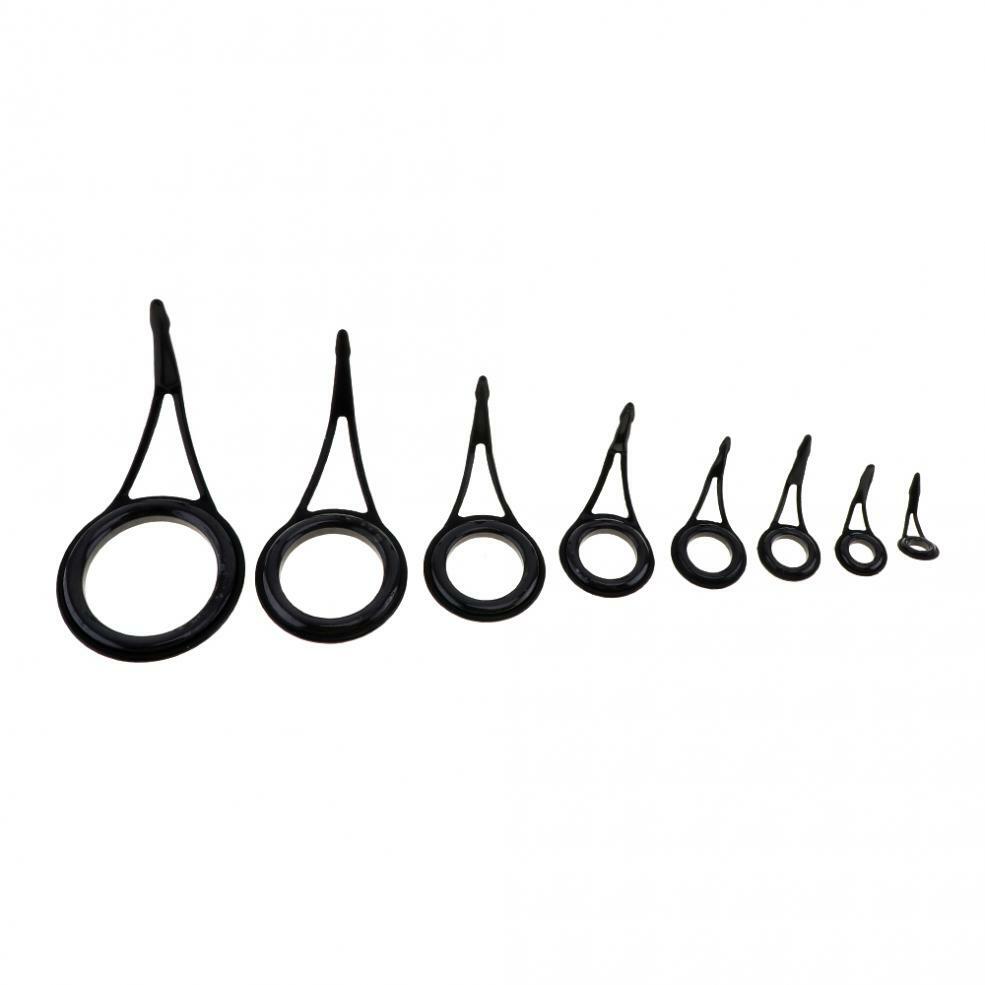 75PCS Fishing Rod Guide Tips Set - Ceramic & Steel Line Repair Kit