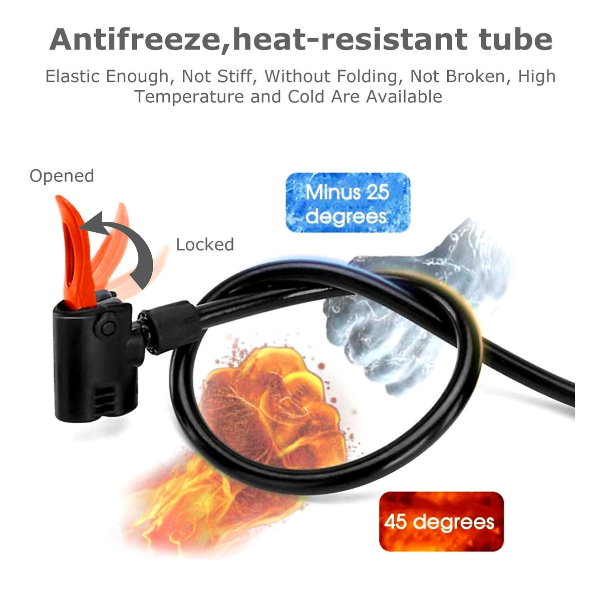 Portable Foot-Operated Bicycle Pump with Pressure Gauge for Car Motorcycle