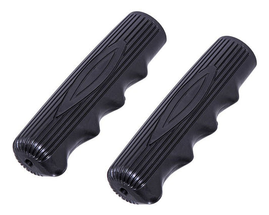 Vintage Bicycle Handlebar Rubber Grips for Schwinn Stingray 7/8 Inch - Black Pair