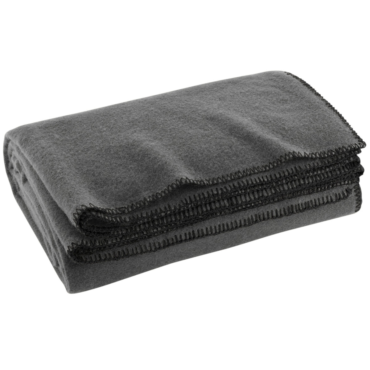 Military Camping Wool Blend Blanket 66x90 in Insulated Outdoor Survival