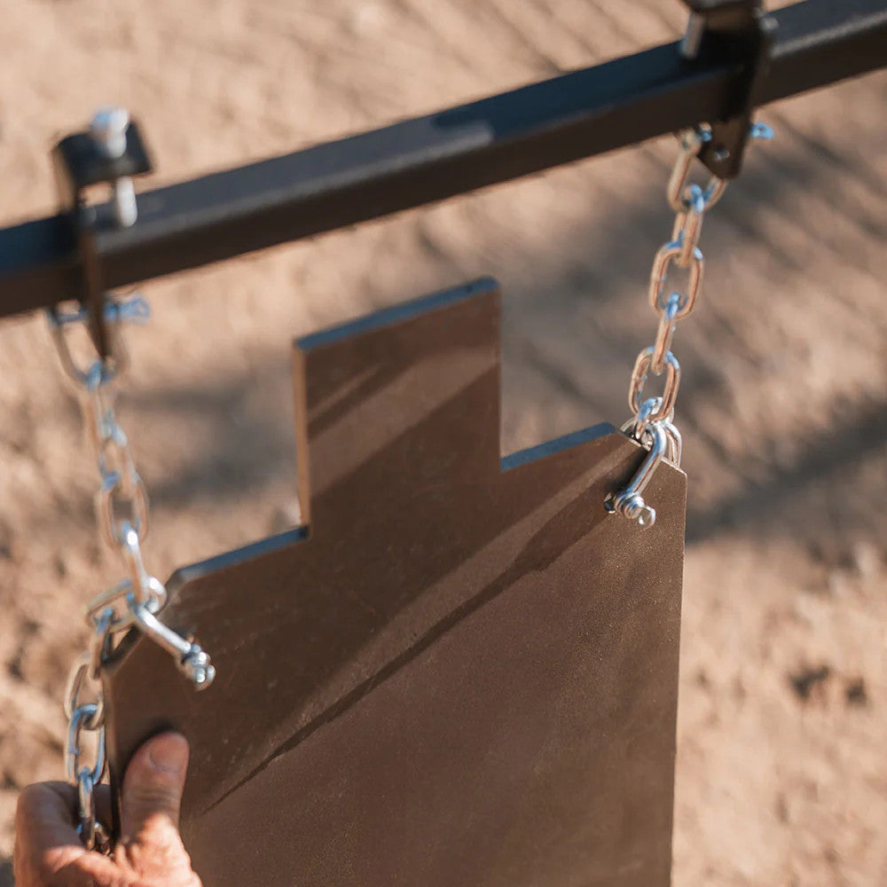 AR500 Steel Gong Target Stand - Adjustable Shooting Range Stand with Chains