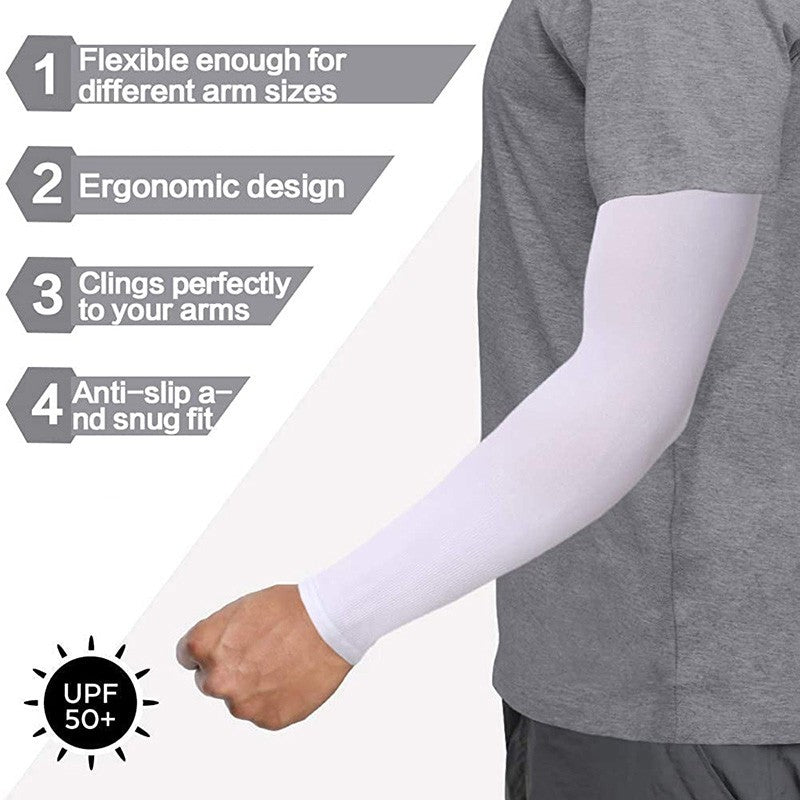 Breathable UV Protection Arm Sleeves & Balaclava Face Mask for Outdoor Sports