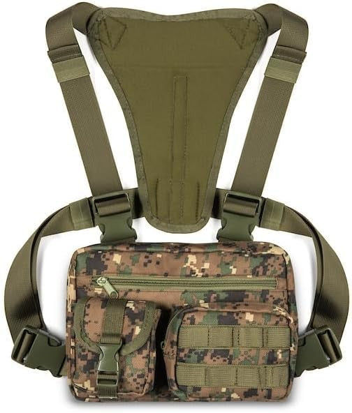 Tactical Chest Rig for Men and Women - Versatile Green Camouflage Pack