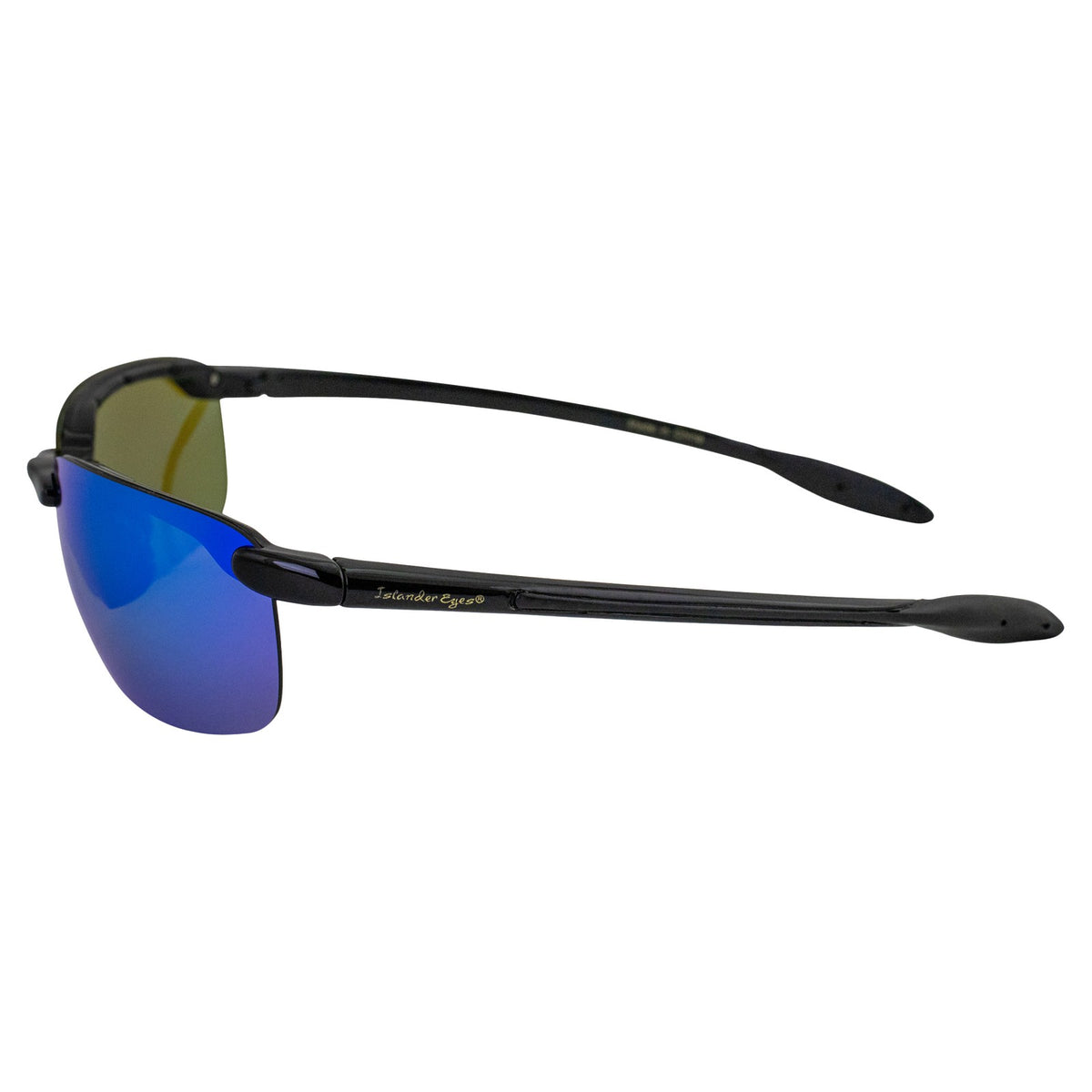 Polarized Rimless Sunglasses with Blue Mirror Lenses - Unisex Outdoor Sports